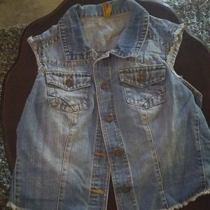 Blue jean vest